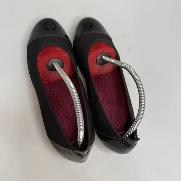 Munro Slip-On Loafer Shoes Size 6M Traveler Black Stretch Fabric Made In USA - Picture 7 of 16